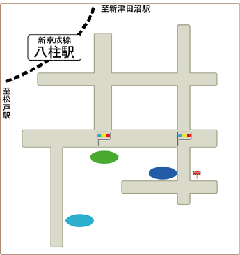トノオカ　銀の糸　松戸市八柱駅前店地図
